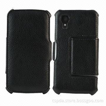 New Arrival Book Folio Heat Setting Mobile Phone Cases for Google Nexus 5, High-quality PU Material